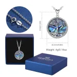 Lebensbaum mit Mutter-Göttin auf Perlmutt | 925 Silber Anhänger brand: Eudora