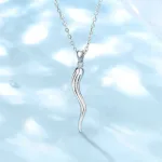 Italienisches Horn, Glücks-Hörnchen, Cornicello, Gold oder Silber, mit Halskette | 925 Anhänger brand: Eudora