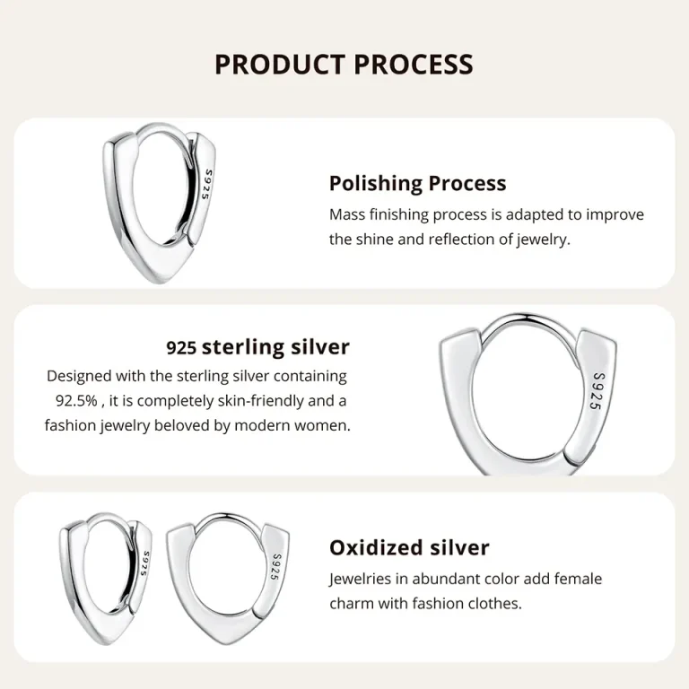 Solide kleine Spitzbogen-Creolen, minimalistisch, V-Geometrisch. 925 Silber Ohrringe, glänzend poliert, mit S925 Punzierung. Trendschmuck.
