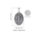 Justitia Anhänger, Göttin der Gerechtigkeit mit Schwert und Waage. 925 Silber Amulett, detailliert gearbeitet, Kettenverschluss, Maße.